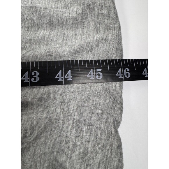 Sundance Crinkle Poncho Top Women Medium Gray Crochet Trim Oversized Boho Blouse - Picture 11 of 12